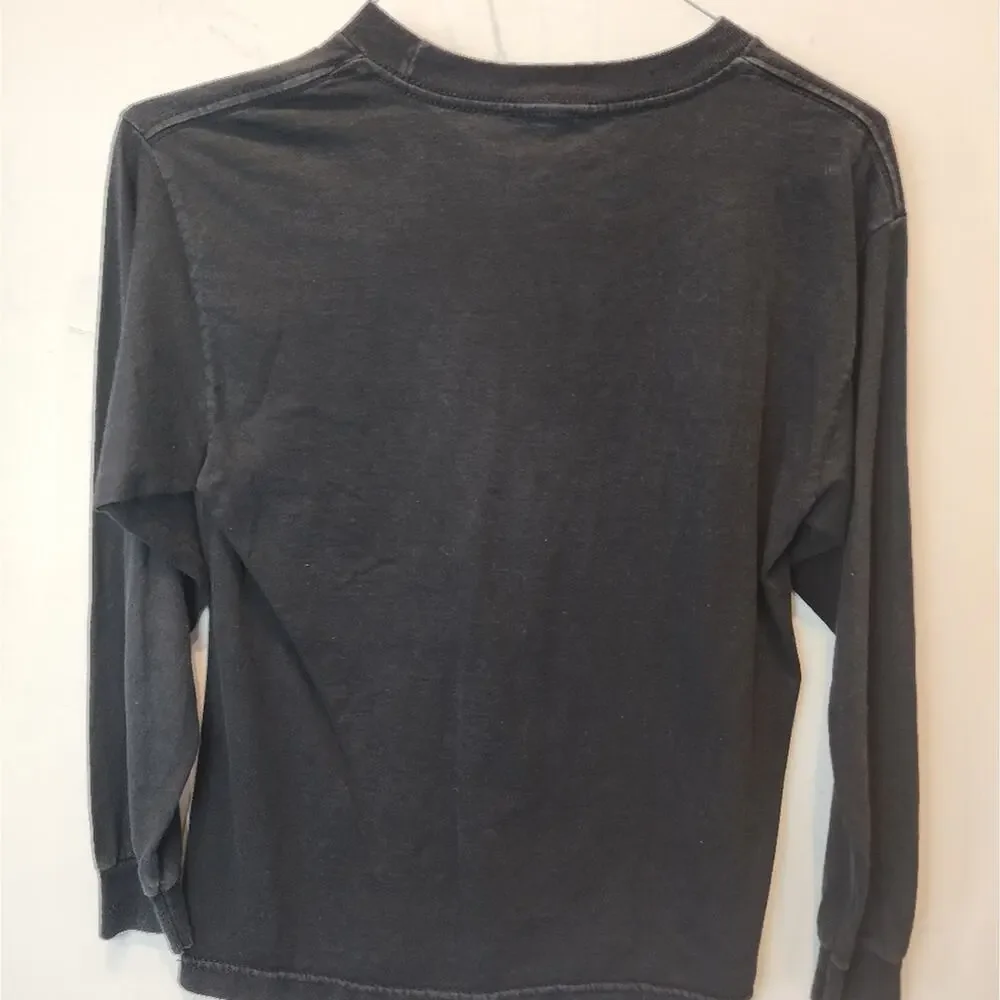Vtg 90's Nike Air Jordan Black T-Shirt‎ Crew Neck Long Sleeve Youth L